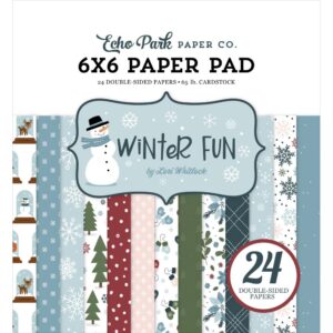 Echo Park Double-Sided Paper Pad 6"X6" -- Winter Fun (Expected in September 2025)