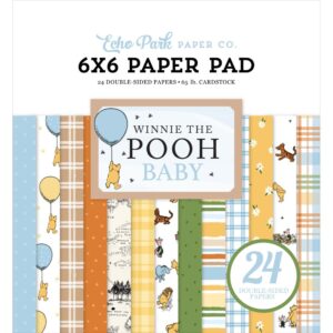 Echo Park Double-Sided Paper Pad 6"X6" -- Winnie the Pooh Baby