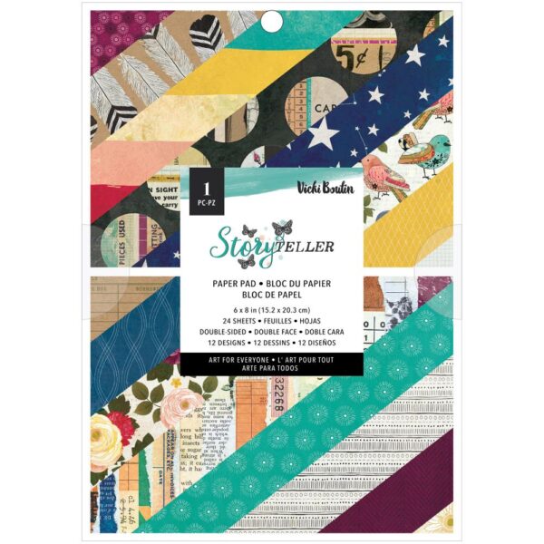 American Crafts Double-Sided Paper Pad - Vicki Boutin "Storyteller"
