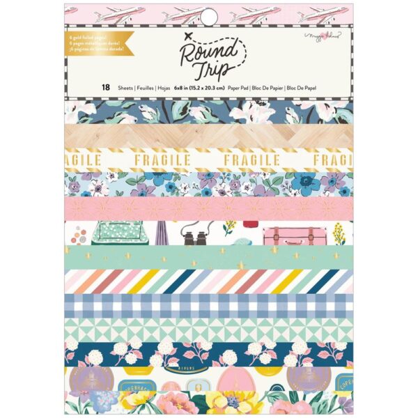 American Crafts Single-Sided Paper Pad - Maggie Holmes Round Trip