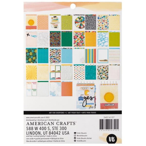 American Crafts Double-Sided Paper Pad - Vicki Boutin "Where To Next" - Image 2