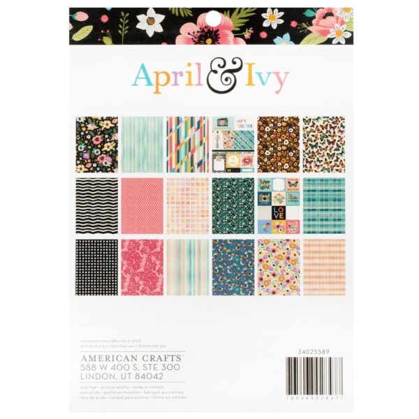 American Crafts Single-Sided Paper Pad - April and Ivy - Image 2