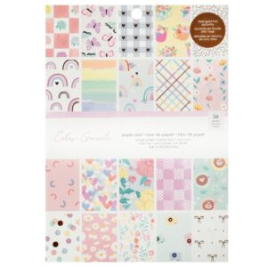 American Crafts Single-Sided Paper Pad - Rainbow Avenue