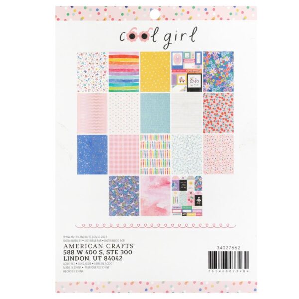 Pebbles Single-Sided Paper Pad - Cool Girl - Image 2