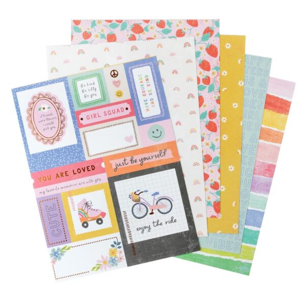 Pebbles Single-Sided Paper Pad - Cool Girl - Image 3