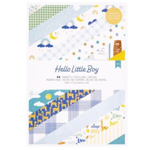 American Crafts Single-Sided Paper Pad - Hello Little Boy