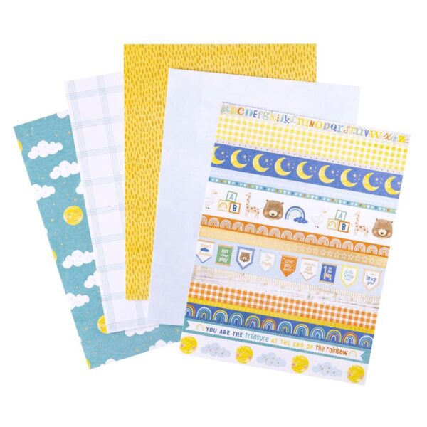 American Crafts Single-Sided Paper Pad - Hello Little Boy - Image 3