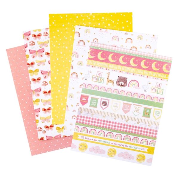 American Crafts Single-Sided Paper Pad - Hello Little Girl - Image 3