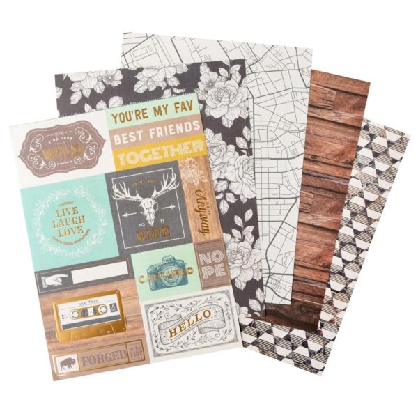 American Crafts Double-Sided Paper Pad - Cedar House - Image 3