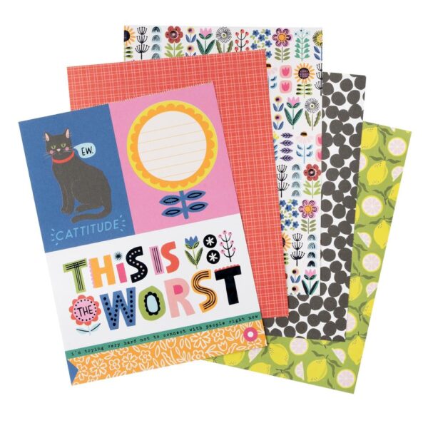 Amerian Crafts Double-Sided Paper Pad - Whatevs - Image 3