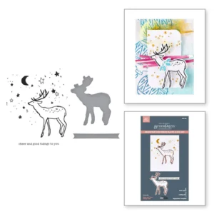 Cheer and Good Tidings Deer Registration Press Plate & Die Set