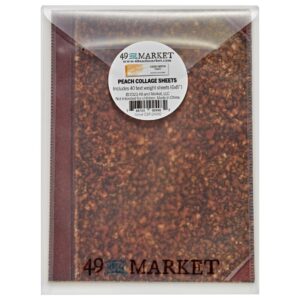 49 And Market Peach Collage Sheets 6"x8"