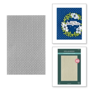 Linen 3D Embossing Folder