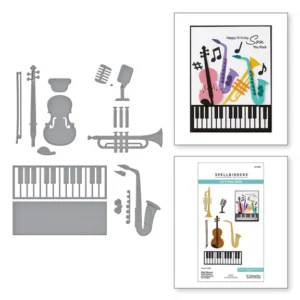 Mini Musical Instruments Etched Dies