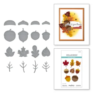 Falling Leaves Etched Dies