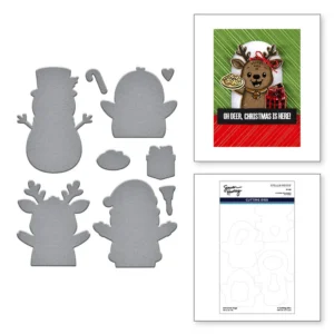 Simon Hurley create. Spellbinders Christmas Hugs Etched Dies