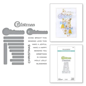Christmas Sentiments Clear Stamp & Die Set