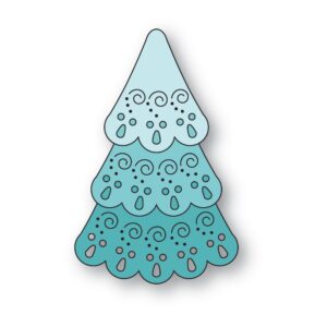 Poppystamps Craft Die – Nordic Swirl Tree 2737