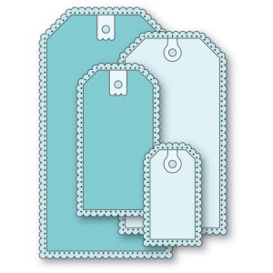 Poppystamps Craft Die – Scalloped Pinpoint Tags 2740