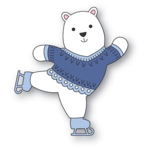 Poppystamps Craft Die – Nordic Skating Bear 2750