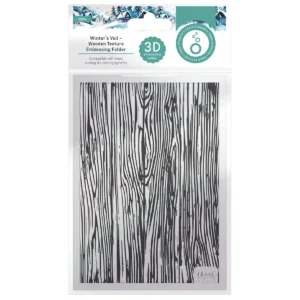Winter's Veil Wooden Texture 3-D Embossing Folder