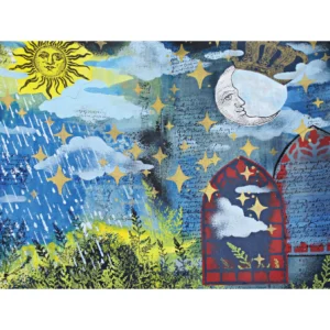 Sizzix Studio A5 Clear Stamps Set 6PK w/3pk A5 Stencils - Weather Wonder by Mark Montano