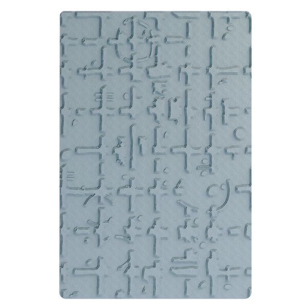 Sizzix Multi-Level Textured Impressions Embossing Folder - Grid Graph by Seth Apter