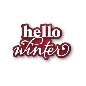 Memory Box Die – Hello Winter Stylish Script 94929