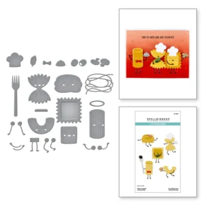 Pasta Friends Etched Dies