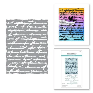 Deckled Edge Script Etched Dies