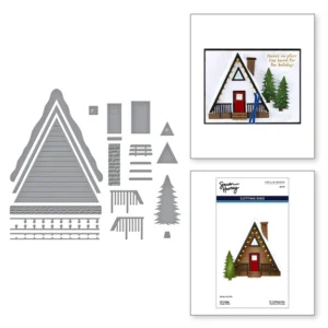 Ski Lodge Etched Dies