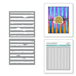 Tattered Stripes Stencils