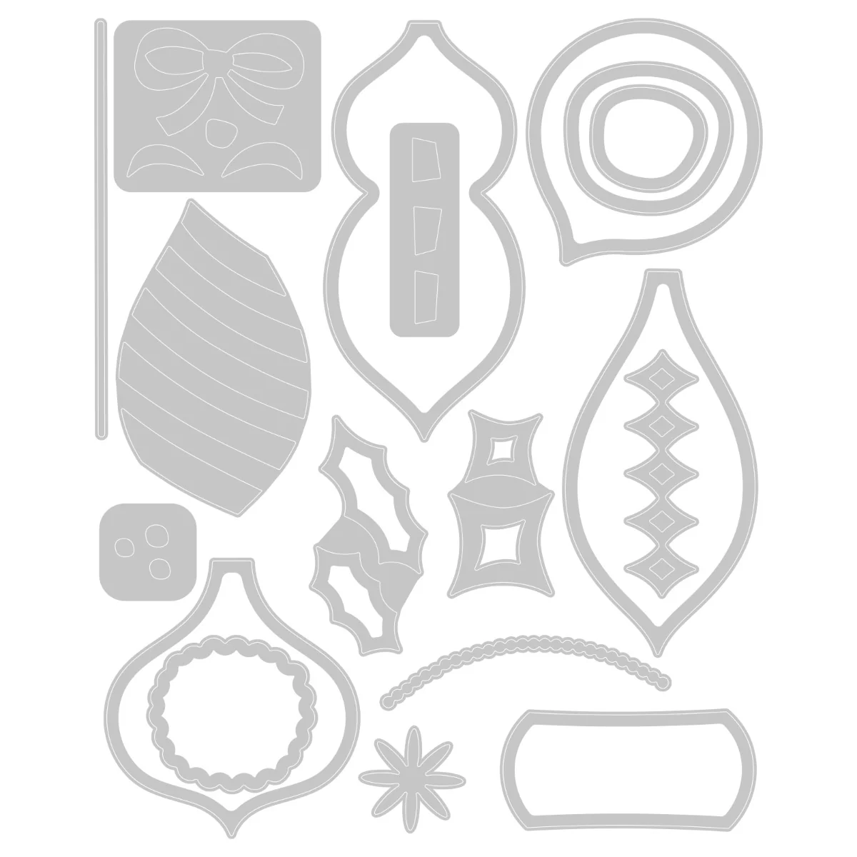 Sizzix Thinlits Die Set 18PK - Funky Baubles - Image 2