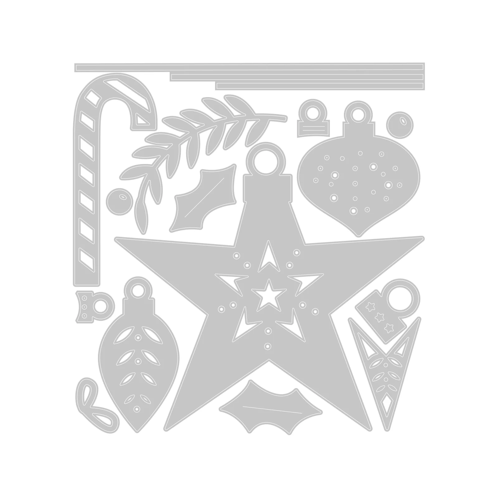 Sizzix Thinlits Die Set 15PK - Festive Decorations by Olivia Rose - Image 2