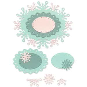 Sizzix Thinlits Die Set 6PK - Snowflake Labels by Olivia Rose