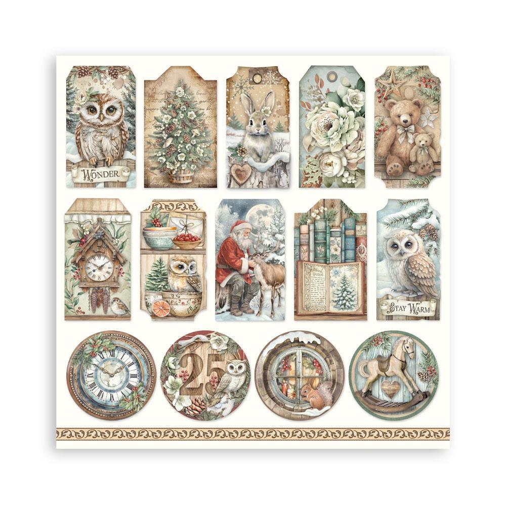 Stamperia Single-Sided Paper Pad 12"x12" -- The Owl's House - Image 18