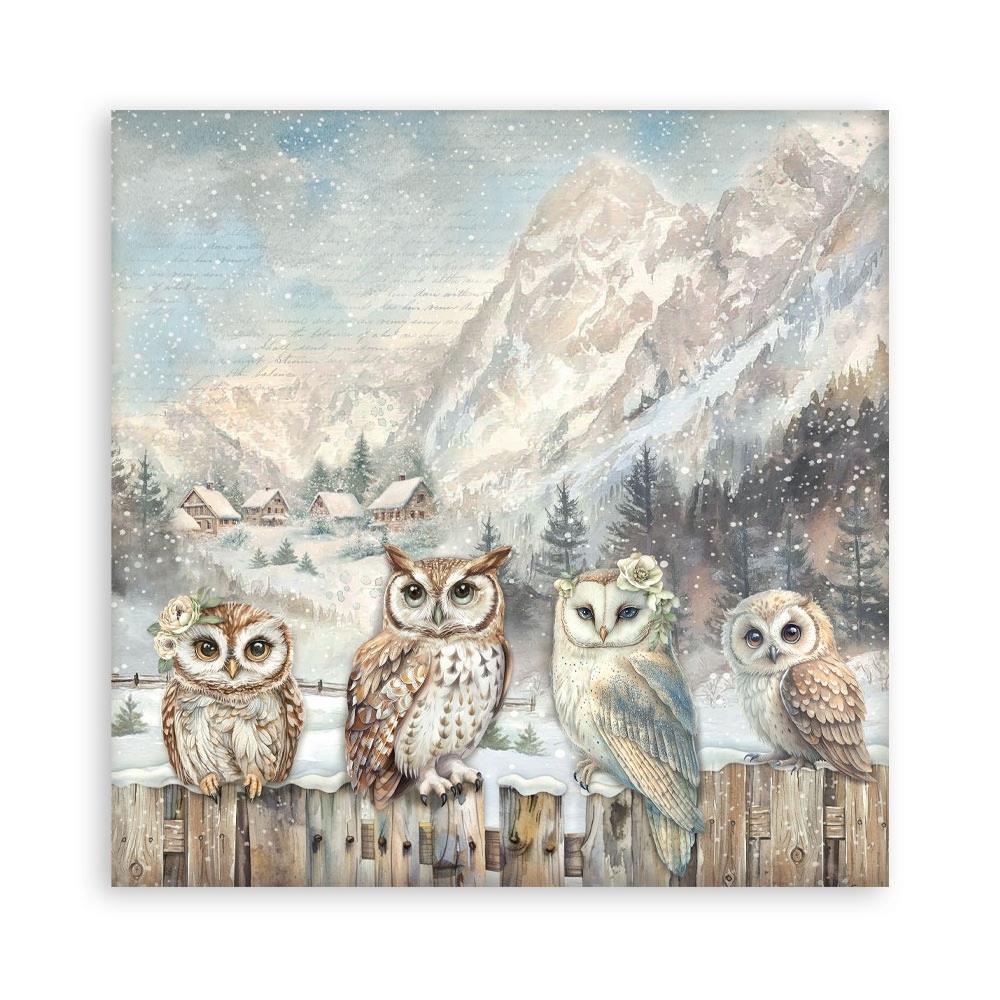 Stamperia Single-Sided Paper Pad 12"x12" -- The Owl's House - Image 2