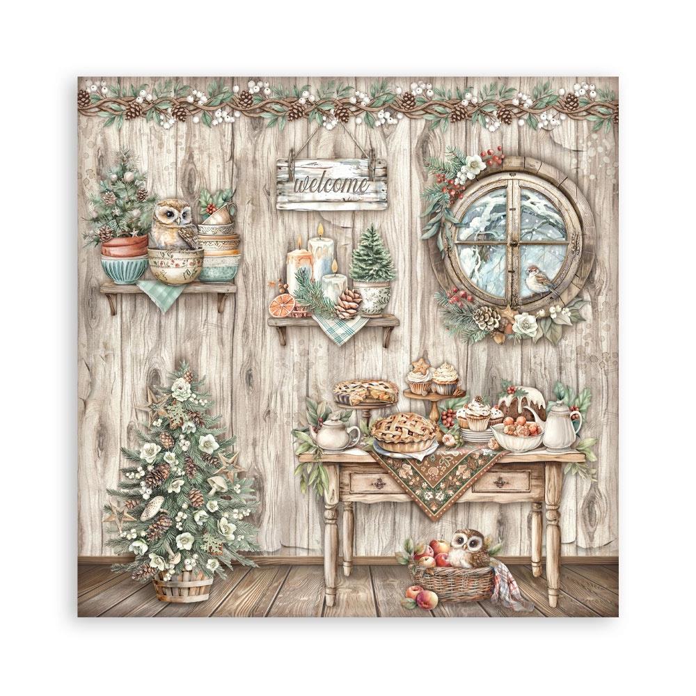 Stamperia Single-Sided Paper Pad 12"x12" -- The Owl's House - Image 4