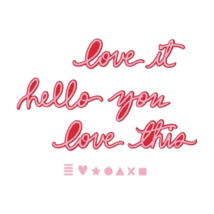 Sizzix Thinlits 17PK Die Set - Vicki Script #1 by Vicki Boutin