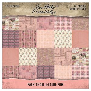 Tim Holtz® Idea-ology™ | Paperie – 12" x 12" Palette Collection: Pink (Expected in January 2026)