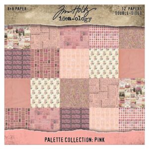 Tim Holtz® Idea-ology™ | Paperie – 8″ x 8″ Palette Collection: Pink (Expected in January 2026)