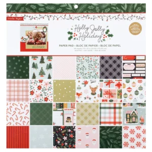 Crate Paper 12 x 12 Paper Pad -- Holly Jolly Holiday