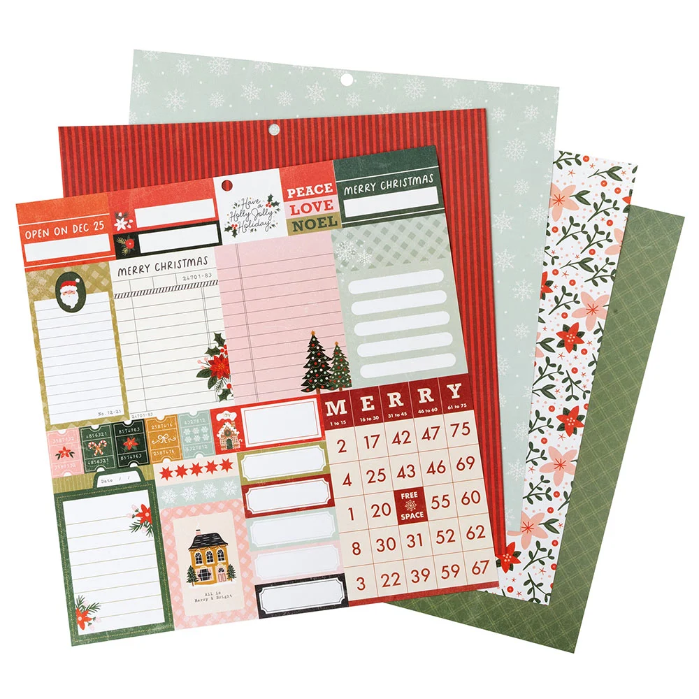 Crate Paper 12 x 12 Paper Pad -- Holly Jolly Holiday - Image 3