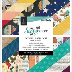 American Crafts Double-Sided Paper Pad 6"X8" -- Vicki Boutin Storyteller