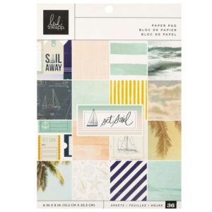 Heidi Swapp Single-Sided Paper Pad 6"X8" -- Set Sail