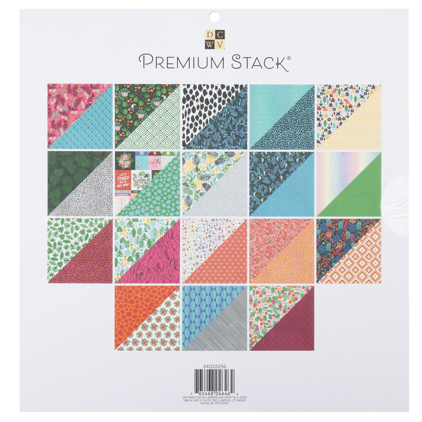 DCWV Double-Sided 12×12″ Cardstock Stack – Wild Floral - Image 2