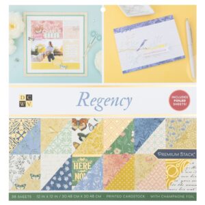 DCWV Double-Sided 12×12″ Cardstock Stack – Regency