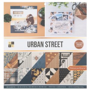DCWV Double-Sided 12x12" Cardstock Stack - Urban Street