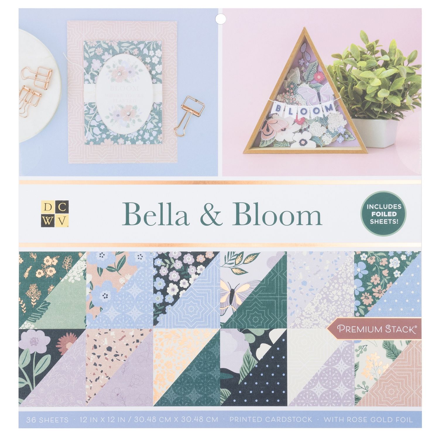 DCWV Double-Sided 12×12″ Cardstock Stack – Bella & Bloom