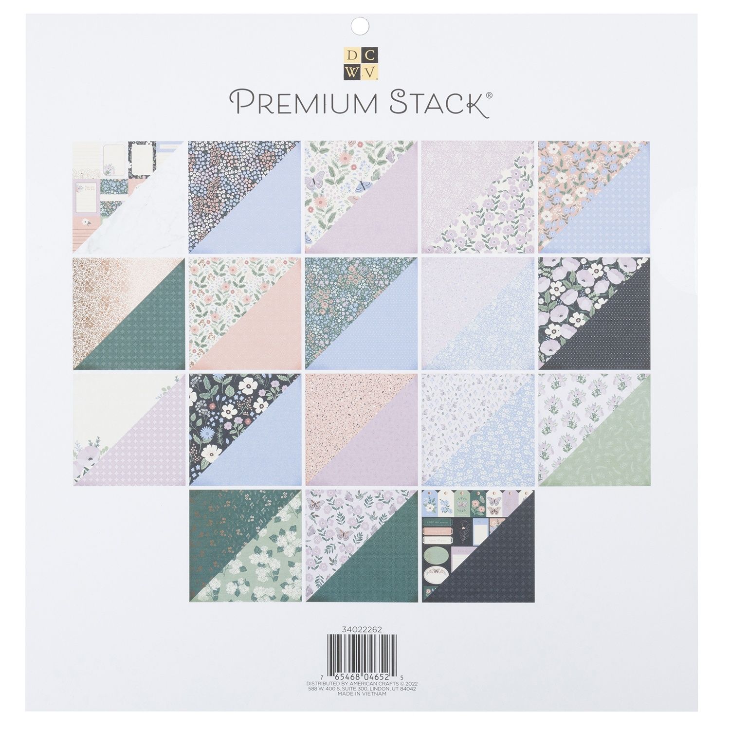 DCWV Double-Sided 12×12″ Cardstock Stack – Bella & Bloom - Image 2